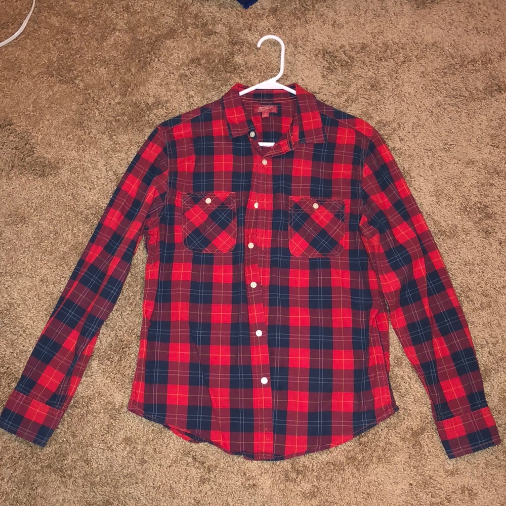 Blue and Red flannel